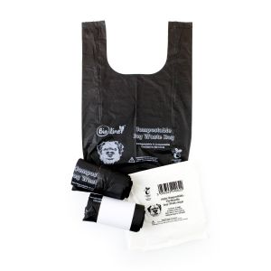 compostable dog poo bags with tie handles