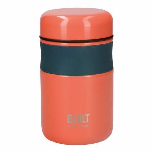 Orange insulated food container