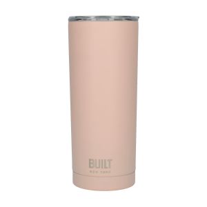 Pale pink eco friendly metal travel mug