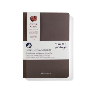 VENT: Sustainable Notebook A5 'Sucseed' Range - Coffee Bean