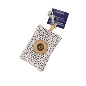 Two Dogs & Co Cork Dog Poo Bag Pouch - Dalmatian