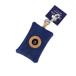 Two Dogs & Co Cork Dog Poo Bag Pouch - Dark Blue