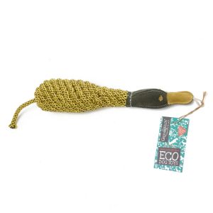 delilah the duckess eco friendly dog toy made from suede and jute rope