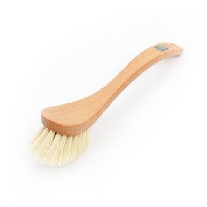 long handled beech wood dish brush with vegan bristles