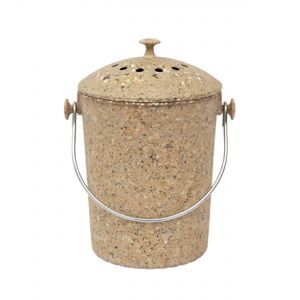 Brown Eco Natural Fibre Compost Pail 