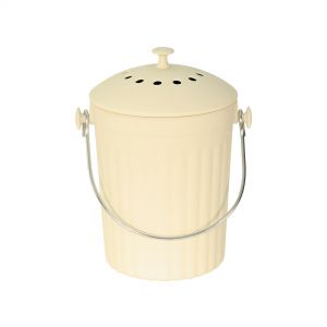 Cream Bamboo Fibre Compost Pail