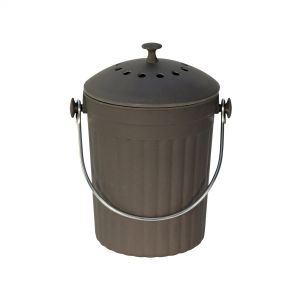 Slate Grey Bamboo Fibre Compost Pail