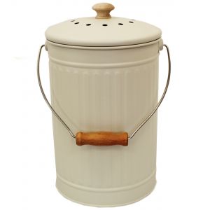 Eddingtons Metal Compost Pail - Chalk - 7L