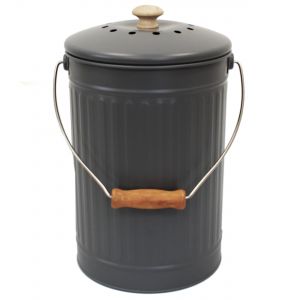 Eddingtons Metal Compost Pail - Charcoal - 7L