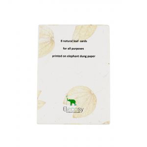Eco friendly natural leaf greeting cards