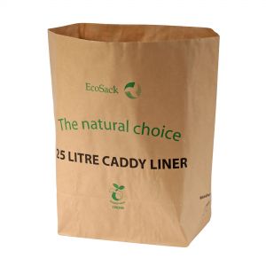 25L EcoSack Paper Compostable Kerbside Caddy Liners