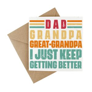 eco friendly plantable fathers day card for great grandpa