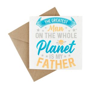 wildflower seed plantable father's day card