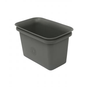 Full Circle Food Waste Collector & Freezer Compost Bin - 2L Slate Caddy - Side Angle