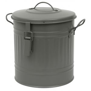 Garden Trading Outdoor Compost Bucket / Kerbside Caddy - Charcoal Dustbin - Side