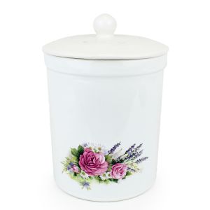 Hambridge Ceramic Compost Caddy - Roses