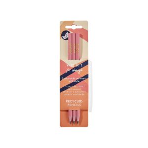 VENT: Recycled CD Case Ideas 3x Pencil Pack (Dark Pink) 