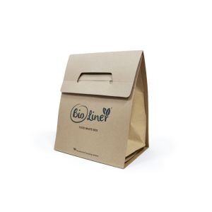 Obeo Bioliner  - 8L Paper Food Waste Box - Pack of Compostable Kitchen Caddies