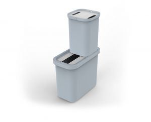 Eco friendly grey recycling storage bin
