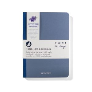 VENT: Sustainable Notebook A5 'Sucseed' Range - Lavender