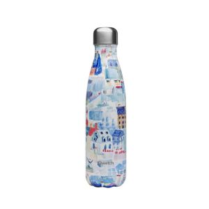 Stainless steel water bottle with artwork of paris