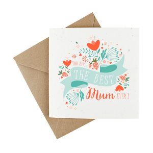 plantable wildflower eco friendly seeded paper mothers day card