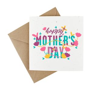 happy mother's day plantable wildflower greetings card