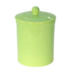 Melbury Ceramic Compost Caddy - Green