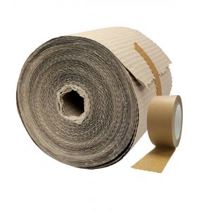 Paper Bubble Wrap (30cm) & Self-Adhesive Paper Packaging Tape
