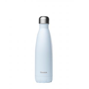 Stainless steel water bottle in pastel blue