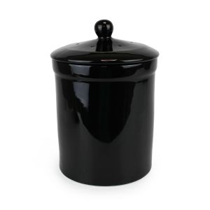 Portland Ceramic Compost Caddy - Black