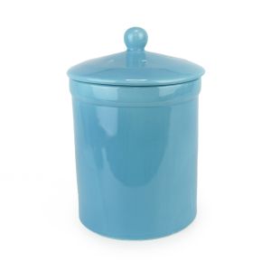 Portland Ceramic Compost Caddy - Teal Blue