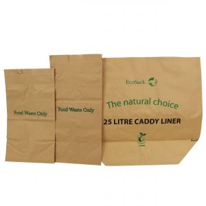 Sample Compostable Paper Bags Pack - EcoSack 8L, 10L, 25L