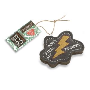 Raincloud shaped dog chew dog with text "Don't steal my thunder"