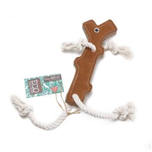 green and wilds eco friendly dog toy shaped like a stick for throwing
