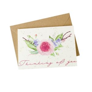 'Thinking of You' Condolences/Sympathies - Wildflower Plantable Card