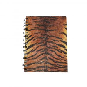 Eco friendly notebook with tiger prints