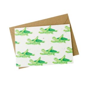 Turtle Print (Pack of 5) - Wildflower Plantable Cards