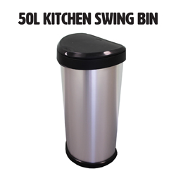 50l kitchen swing bin